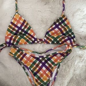 Montce PLAID SET M top XS bottom